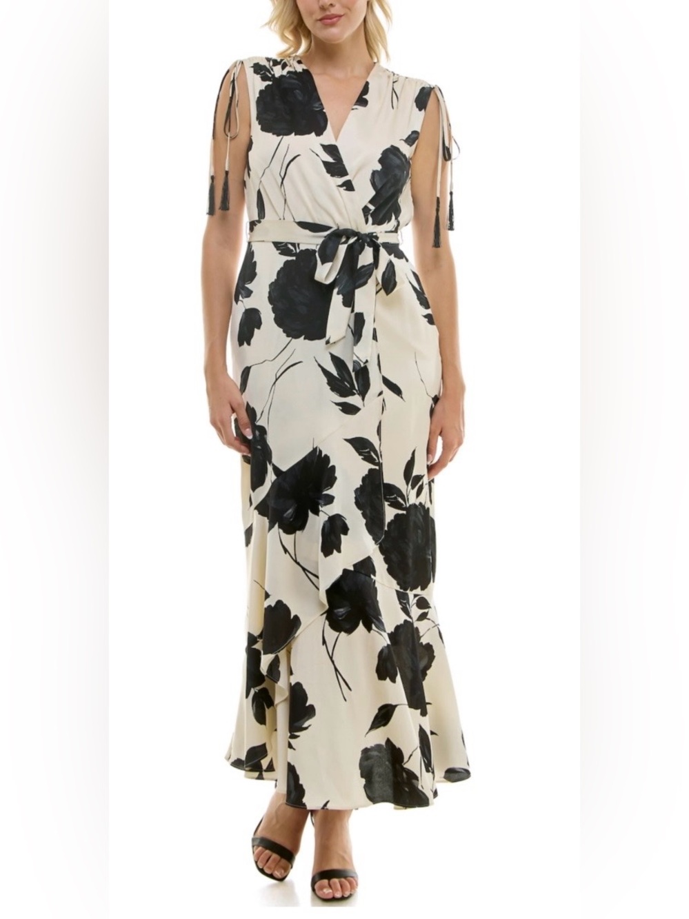 Taylor Satin Wrap Maxi